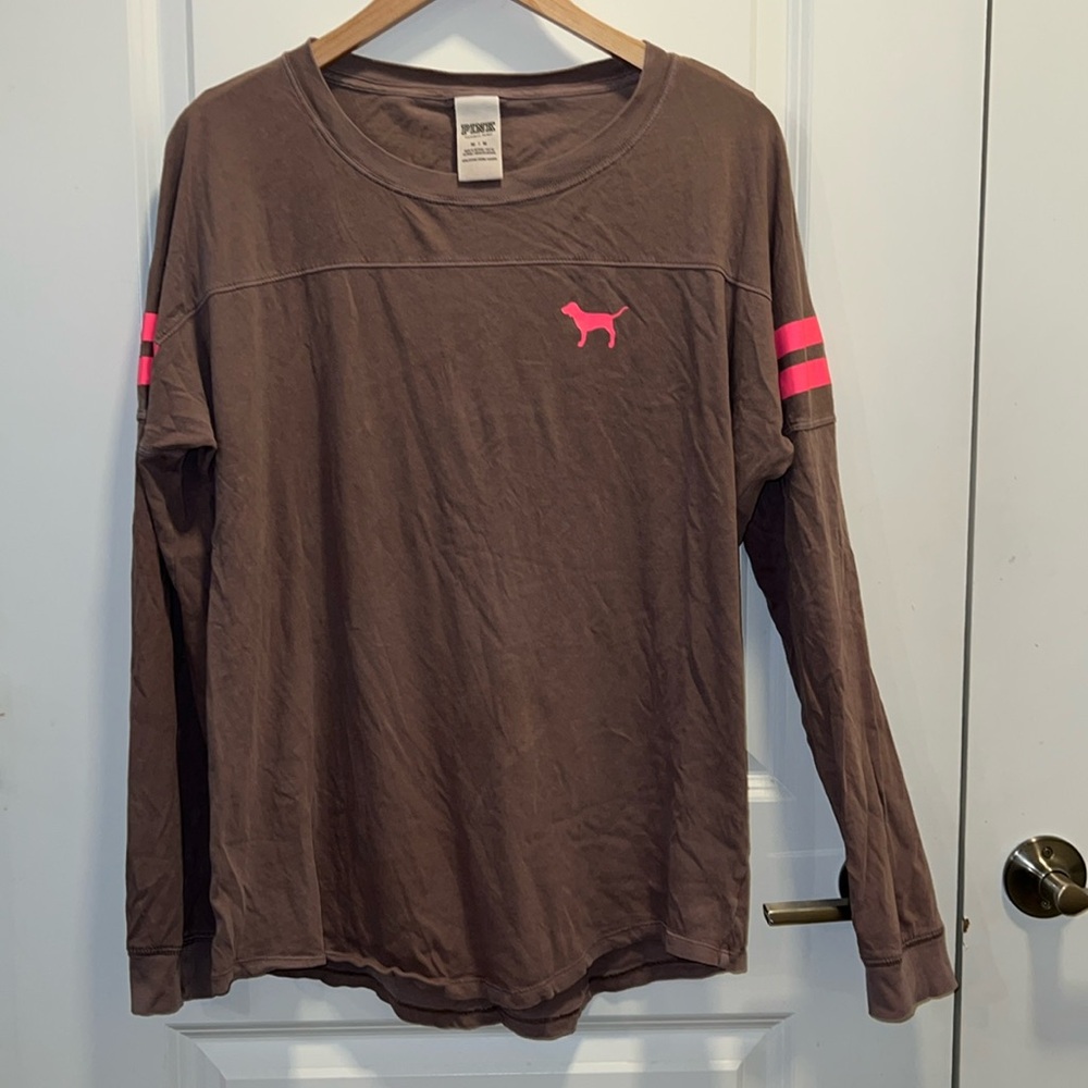 Pink VS Open Back Campus Tee